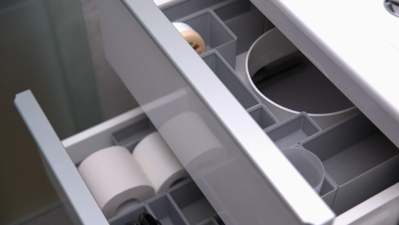Bild von einem Schubladeneinsatz.